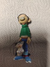 Figur Gaston mit Katze, 8cm , Rarität 
