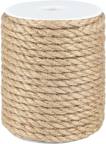8mm 20m juteseil - 20m, tau