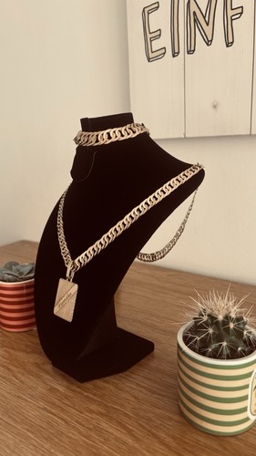 Goldkette und armband - und, 18k