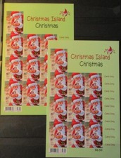 2 Weihnachts-Blocks AUSTRALIEN WEIHNACHTSINSEL Nennwert 13,00 $