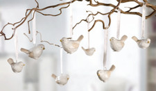 Hänger Porzellan Vögel Farbe