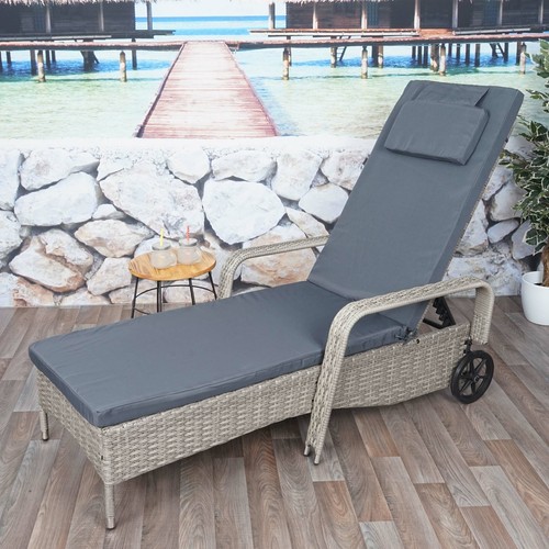 Poly rattan sonnenliege - poly-rattan,