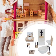 Puppenhaus-Badezimmer-Set Im