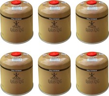 6x Schraubkartusche Gas 500g Camping Butan Ventilkartusche Schraubventil