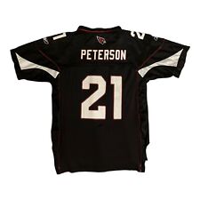 Vintage Arizona Cardinals L 21 Peterson Reebok NFL Trikot HerrenRiss unten links