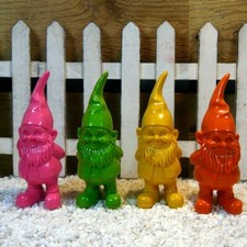 Gartenzwerg Dekofigur pink