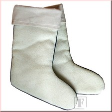 Stiefeleinsatz mit Cordstulpe Wolle Stiefelsocken Einziehstrümpfe Einziehsocken