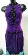 Latein Turnierkleid Gr. S lila