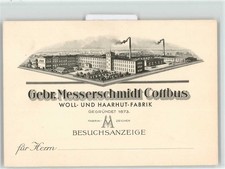 52095477 - 7500 Cottbus Gebrueder Messerschmidt Wollfabrik Besuchsanzeige
