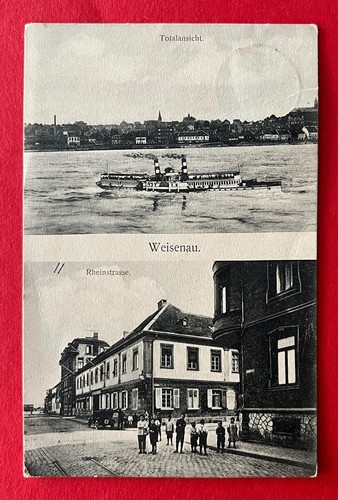 Mainz weisenau 1914 - ak,