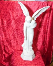 Engel Figur Firma Odem weiß ca 45 cm Höhe Deko Restaurant Hotel privat