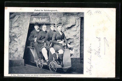 Ansichtskarte bergarbeiter bei - ansichtskarte,