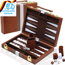 YUJUVI Backgammon Set Koffer