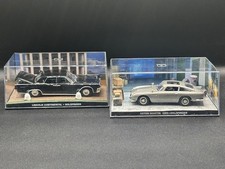 2x James Bond 007 Modellauto 1:43 Goldfinger - Aston Martin DB5 - Lincoln Conti