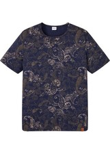 Henleyshirt mit Paisley-Druck