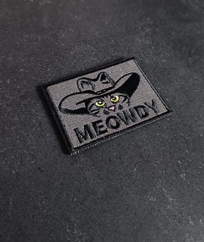 Meowdy patch aufnäher klett - patch,