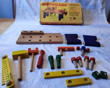 DDR-RARITÄT-Holzspielzeug VERO-Werkbank-VERO Scola Spielzeug OVP