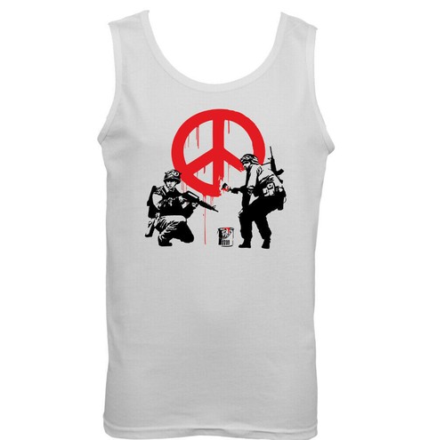 Banksy weste herren peace - banksy,