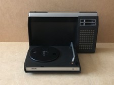 Philips GF 423 Tragbarer Koffer Plattenspieler Batterie- u. Netzbetrieb 70er J.