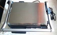 Gastroback Kontaktgrill, Edelstahl/ schwarz, gebraucht, funktional neuwertig,