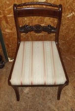 Stuhl, Polsterstuhl, Mahagoni