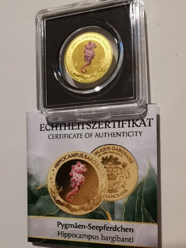 Goldmünze seepferdchen - goldmünze,