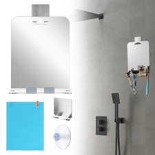 Duschspiegel mit Saugnapf – Beschlagfrei für Rasieren & Ablagefläche für das Bad