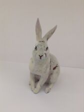 Hase "Antik" (14,5 cm/Blick links,creme-weiß, Ostern, Osterhase, shabby chic)