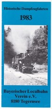 Prospekt Hist. Dampfzugfahrten