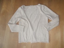 Cashmere Jacke mit 2 Knöpfen von Kashi Bruxelles,beige,100 % Kaschmir,Gr.M