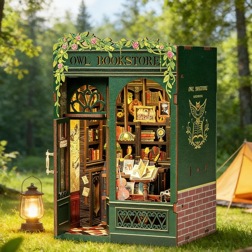 139pcs book nook kit - book,