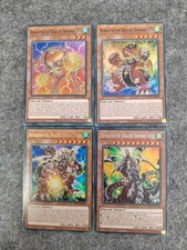 4x BEWAFFNETER DRACHE DONNER
