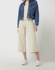 Marc O'Polo Gr. 40 L Culotte  Leinen Hose sand T* H* Neu