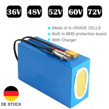 E-bike Akku 36V/48V/52V/60V/72V Elektroroller Wasserdicht Batterie für E-scooter