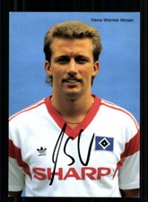 Hans Werner Moser Autogrammkarte Hamburger SV 1988-89 Original Signiert