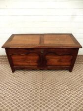 Barocktruhe Nussbaum Massiv 1780 Handpoliert Einlegearbeiten