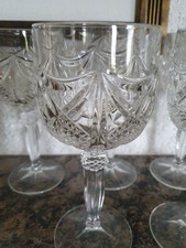 Nachtmann -6 Rotweingläser -" Eduard "  / 24 % Echt Bleikristall  -guter Zustand