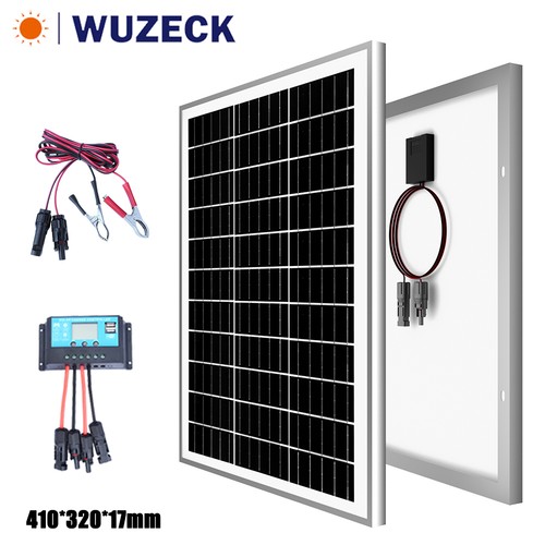 Solarpanel 30w 18v glas - 30w,