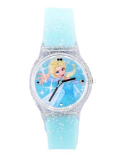Kinderuhr Armbanduhr Quarzuhr Disney Die Eiskönigin Frozen Elsa Silikonarmband