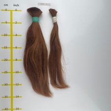 Europäisches Echthaar Rohhaare hellblond mind.100Gr30-35cm -30072529