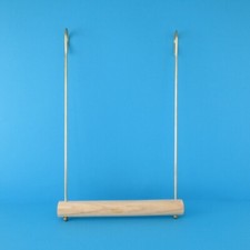 Holzschaukel groß Schaukel Vogelschaukel Käfigzubehör Spielzeug Vogel Holz