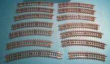 Trix Express Modellgleis Pappschwelle Konvolut 14 Gleisstücke gebogen unsortiert