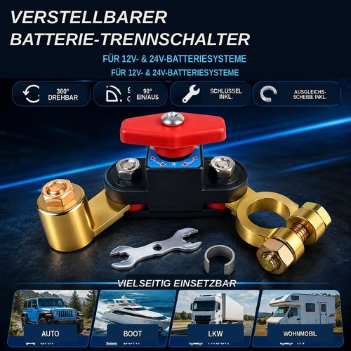 Batterie hauptschalter 12v 24v - batterie,