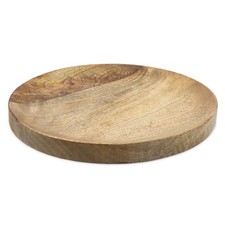 Mango Holz Servier Platte rund