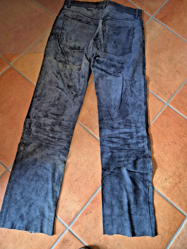 Schwarze herren wildleder hose - schwarze,