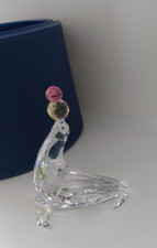 Swarovski Figur Seehund Robbe jongliert Art. 622526 Vitrinenstück ohne Mängel