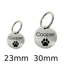 Hundemarke mit Gravur - Personalisiert Name für Hunde Welpen Katzen Tiermarke