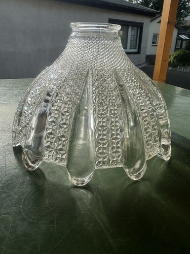 Antiker lampenschirm pressglas - antiker,