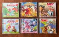 CD’s mit Liedern, Hörbücher: Der kleine Drache Kokosnuss, Asterix, Trolls