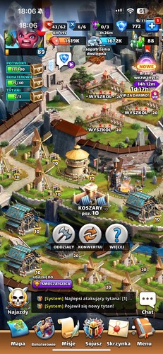 Empires and puzzles - and, account